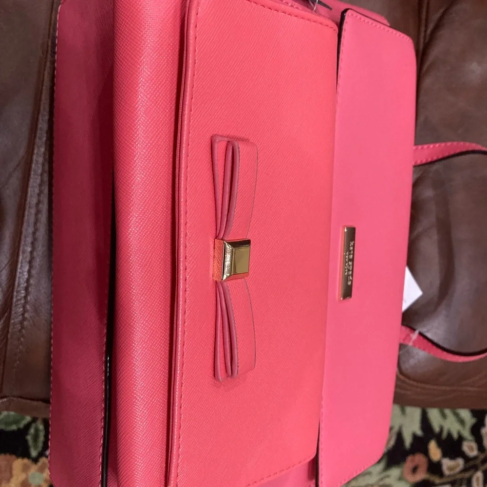 NWT Kate Spade Purse w/free clutch-warm guava